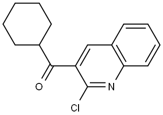 (2-chloroquinolin-3-yl)(cyclohexyl)methanone Structure