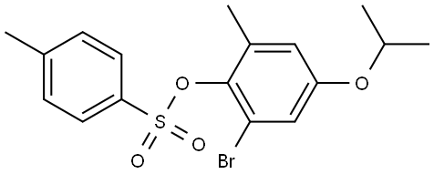 2-bromo-4-isopropoxy-6-methylphenyl 4-methylbenzenesulfonate Structure