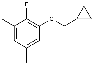1-(cyclopropylmethoxy)-2-fluoro-3,5-dimethylbenzene Structure