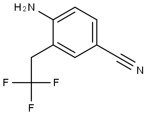 4-Amino-3-(2,2,2-trifluoroethyl)benzonitrile Structure