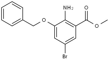 Methyl 2-amino-3-(benzyloxy)-5-bromobenzoate Structure