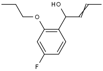 (Z)-1-(4-fluoro-2-propoxyphenyl)but-2-en-1-ol Structure