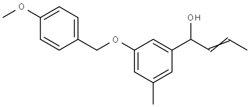 (E)-1-(3-((4-methoxybenzyl)oxy)-5-methylphenyl)but-2-en-1-ol Structure