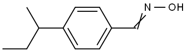 (E)-4-(sec-butyl)benzaldehyde oxime Structure