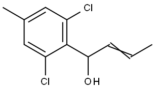 (E)-1-(2,6-dichloro-4-methylphenyl)but-2-en-1-ol Structure