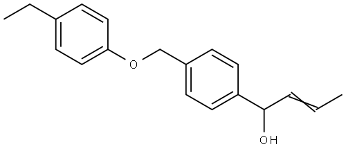 (E)-1-(4-((4-ethylphenoxy)methyl)phenyl)but-2-en-1-ol Structure