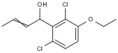 (Z)-1-(2,6-dichloro-3-ethoxyphenyl)but-2-en-1-ol Structure