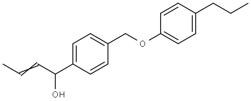 (E)-1-(4-((4-propylphenoxy)methyl)phenyl)but-2-en-1-ol Structure