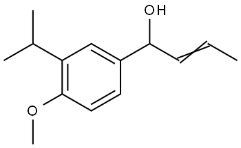 (Z)-1-(3-isopropyl-4-methoxyphenyl)but-2-en-1-ol Structure