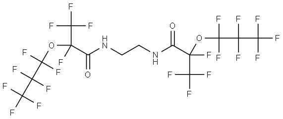 Propanamide, N,N'-1,2-ethanediylbis[2,3,3,3-tetrafluoro-2-(heptafluoropropoxy)- (9CI) Structure