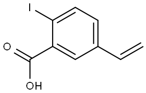 Benzoic acid, 5-ethenyl-2-iodo- Structure