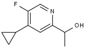 2-Pyridinemethanol, 4-cyclopropyl-5-fluoro-α-methyl- Structure