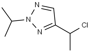 2H-1,2,3-Triazole, 4-(1-chloroethyl)-2-(1-methylethyl)- Structure