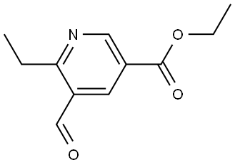 Ethyl 6-ethyl-5-formylnicotinate Structure