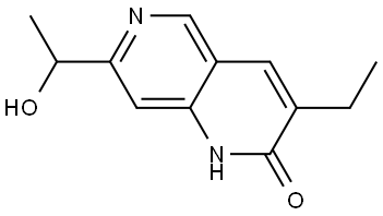 3-Ethyl-7-(1-hydroxyethyl)-1,6-naphthyridin-2(1H)-one Structure