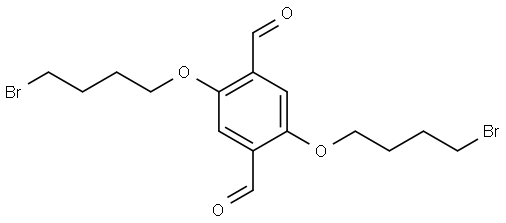 1,4-Benzenedicarboxaldehyde, 2,5-bis(4-bromobutoxy)- Structure