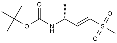 tert-butyl (R,E)-(4-(methylsulfonyl)but-3-en-2-yl)carbamate Structure