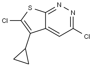 3,6-Dichloro-5-cyclopropylthieno[2,3-c]pyridazine Structure