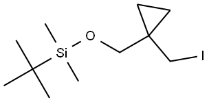 Cyclopropane, 1-[[[(1,1-dimethylethyl)dimethylsilyl]oxy]methyl]-1-(iodomethyl)- Structure