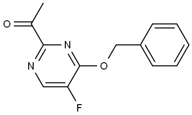 1-(4-(Benzyloxy)-5-fluoropyrimidin-2-yl)ethanone Structure