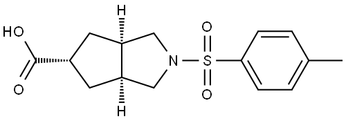 Cyclopenta[c]pyrrole-5-carboxylic acid, octahydro-2-[(4-methylphenyl)sulfonyl]-, (3aR,6aS)-rel- Structure