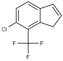 1H-Indene, 6-chloro-7-(trifluoromethyl)- Structure