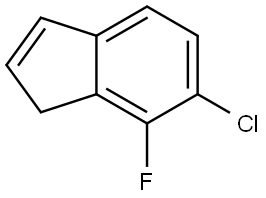 1H-Indene, 6-chloro-7-fluoro- Structure