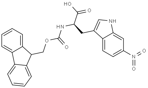 N-Fmoc-6-nitro-D-tryptophan Structure