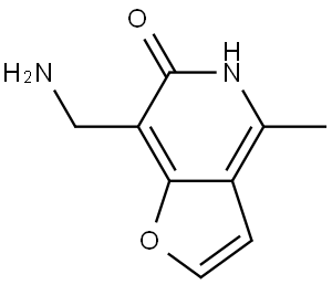 7-(Aminomethyl)-4-methylfuro[3,2-c]pyridin-6(5H)-one Structure