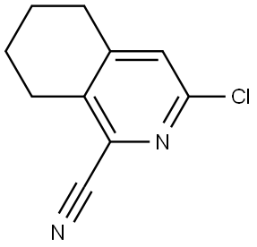 1-Isoquinolinecarbonitrile, 3-chloro-5,6,7,8-tetrahydro- Structure