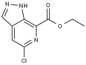 1H-Pyrazolo[3,4-c]pyridine-7-carboxylic acid, 5-chloro-, ethyl ester 구조식 이미지