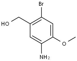 (5-Amino-2-bromo-4-methoxyphenyl)methanol Structure