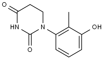 1-(3-hydroxy-2-methylphenyl)dihydropyrimidine-2,4(1H,3H)-dione Structure