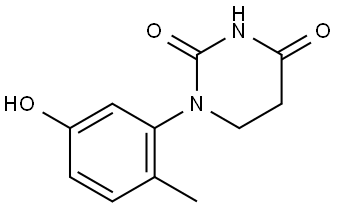 1-(5-hydroxy-2-methylphenyl)dihydropyrimidine-2,4(1H,3H)-dione Structure