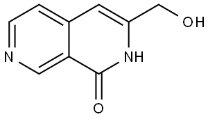 2,7-Naphthyridin-1(2H)-one, 3-(hydroxymethyl)- Structure