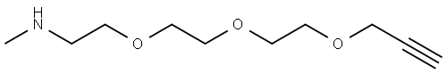 Propargyl-PEG3-methylamine Structure