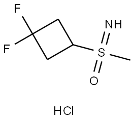 (3,3-Difluorocyclobutyl)(imino)(methyl)-l6-sulfanone hydrochloride Structure