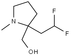 (2-(2,2-Difluoroethyl)-1-methylpyrrolidin-2-yl)methanol Structure