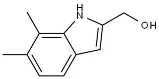 1H-Indole-2-methanol, 6,7-dimethyl- Structure