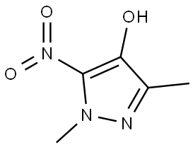 1,3-Dimethyl-5-nitro-1H-pyrazol-4-ol Structure