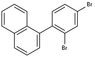 Naphthalene, 1-(2,4-dibromophenyl)- Structure