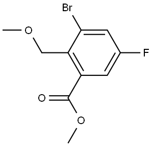 methyl 3-bromo-5-fluoro-2-(methoxymethyl)benzoate Structure