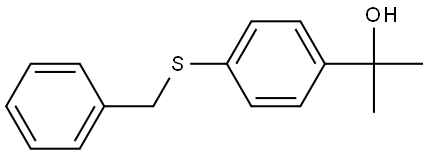 2-(4-(benzylthio)phenyl)propan-2-ol Structure