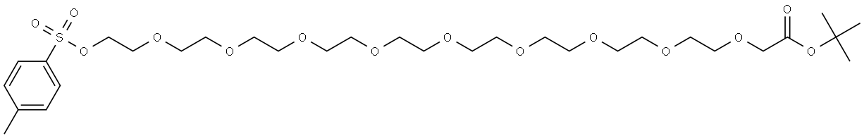 Tos-PEG9-CH2COOtBu Structure