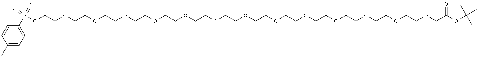 Tos-PEG13-CH2COOtBu Structure