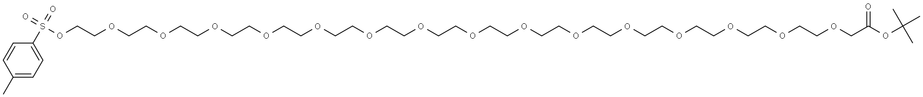 Tos-PEG15-CH2COOtBu Structure