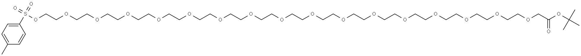 Tos-PEG16-CH2COOtBu Structure