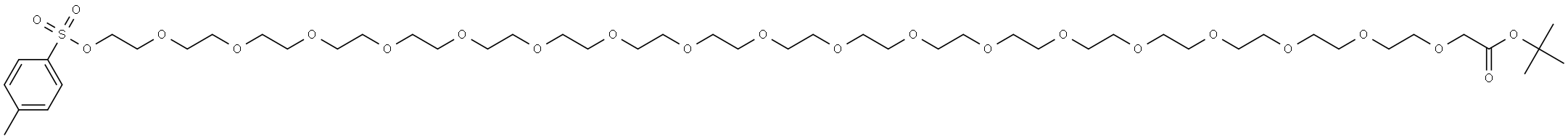 Tos-PEG18-CH2COOtBu Structure