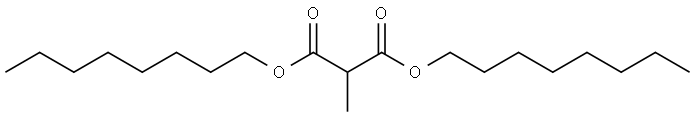 dioctyl 2-methylmalonate Structure