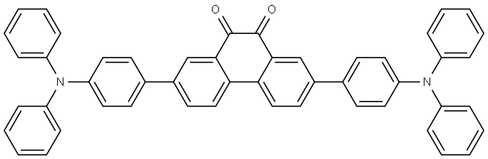 2,7-bis(4-(diphenylamino)phenyl)phenanthrene-9,10-dione Structure